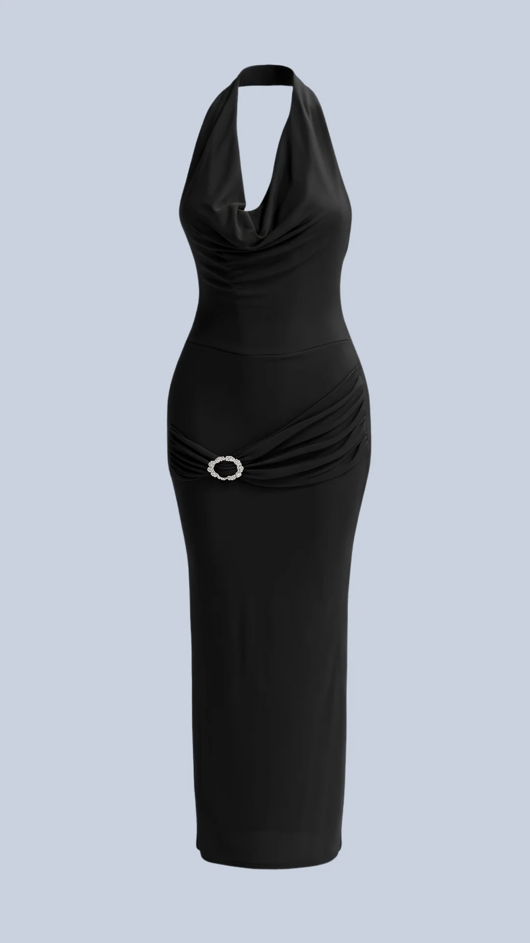 Miss Elle Maxi Dress, Black, White dress by Missus