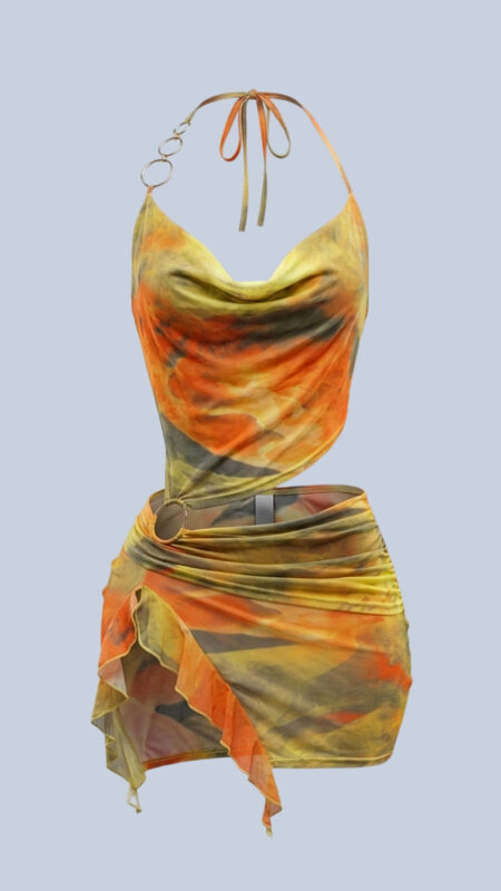 Leila Halter Mini Dress