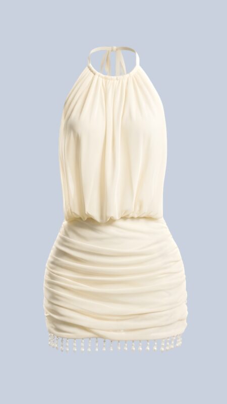 Honolulu Halter Mesh Mini Dress